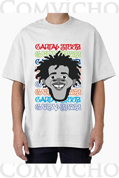 COMVİCHO تي شيرت مطبوع بتصميم steez v1 للجنسين