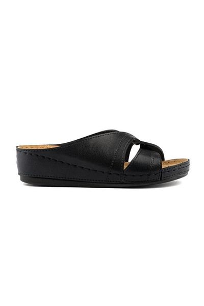 Roy Jones 1816 Black Comfort Casual Anatomic Daily Slippers