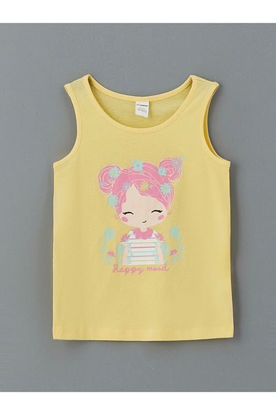 LC Waikiki Lcw Crew Neck Printed Girls' Singlet 2-Piece