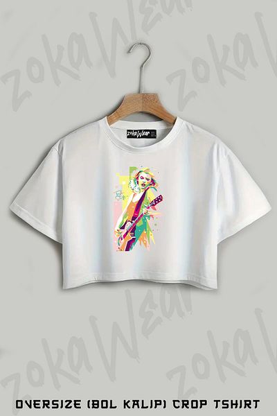 ZOKAWEAR Tricou oversize cu imprimeu Taylor Swift