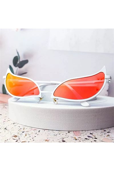 Choice Orange Donquixote PVC Sunglasses Doflamingo Cosplay Glasses Anime Cat Eye Sunglasses for Women Men F