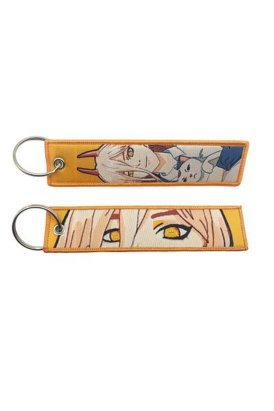 Miniso KCM-02 New Motorcycles Cars Backpack Cartoon Letter Nametag Key Chains Woven Embroidered Keychain Ba