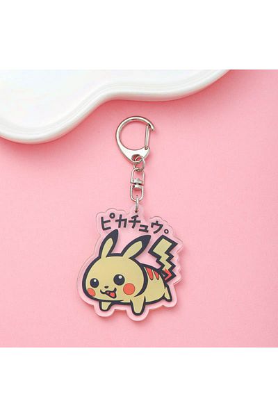 Miniso 5cm 1 Anime Pokémon Acrylic Keychain Accessaries Cartoon Funny Bag Pendant Cute Creative Charm Car K