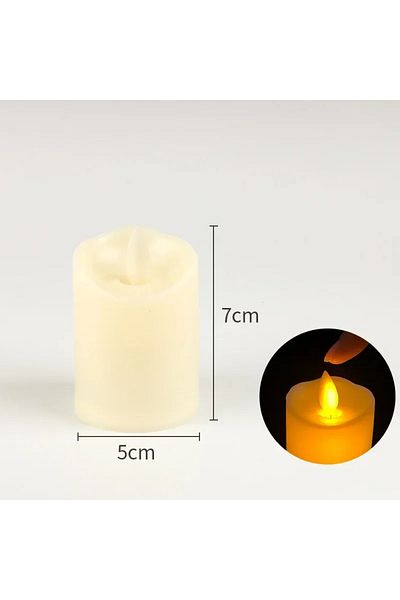 Choice 5cm-7cm LED Electric Candle Lamp Swing Flameless Candles Battery Powered Candles for Birthday Party