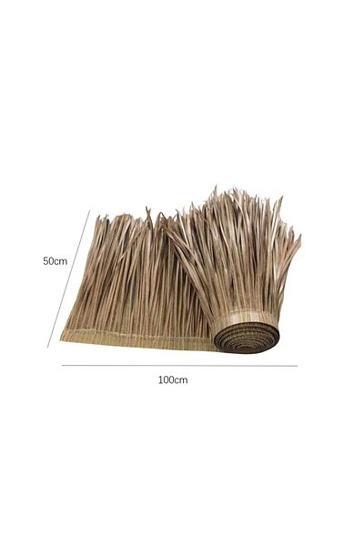 Choice F Grass Artificial Thatch Roofing for Outdoor Garden Patio Umbrella Cover 1mx50cm Straw Roof Thatch.