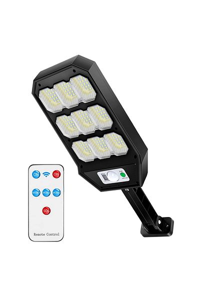 Teno Solar Street Lamp 189 LEDs Teno®, IP65 protection, Waterproof, outdoor, black