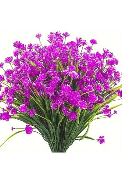 Choice 12bundlesRed lotus 12 Bundles Artificial Flowers,Outdoor UV Resistant Fake Flowers,Premium Oxidation