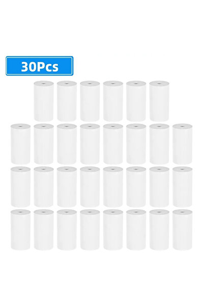 Choice1 30 لفة ورق حراري أبيض 3/10/15/20/30 57*25 مم كاميرا أطفال طباعة فورية...