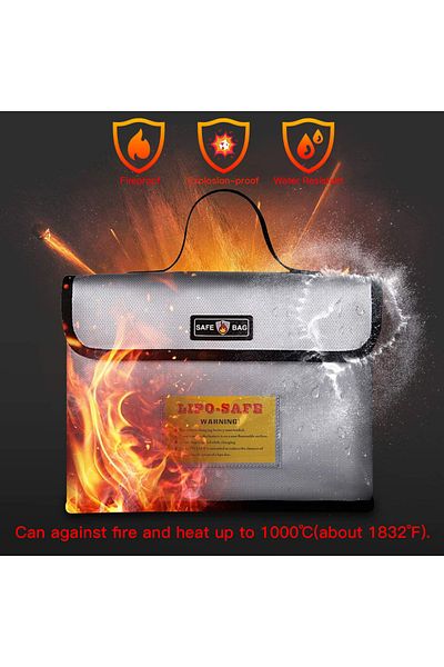 Choice Fireproof Explosionproof Lipo Battery Guard Safe Bag for Battery Storage Charging with Double Met...