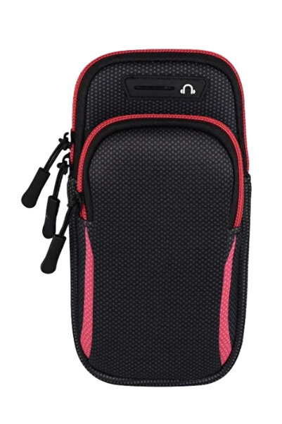 Choice غلاف هاتف رياضي أحمر عالمي للذراع للجري وحامل هاتف رياضي وحقيبة يد لها...
