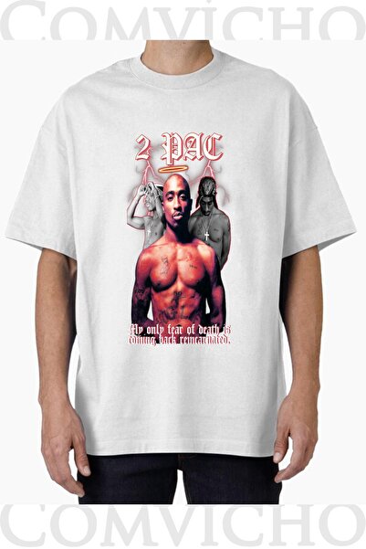 COMVİCHO تي شيرت مطبوع بتصميم توباك v15 للجنسين