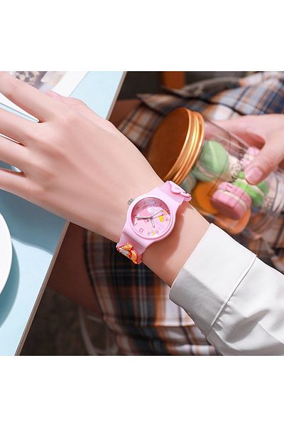 Miniso MyMelody Hello Kitty 3D Pattern Sanrio Child Wrist Watch Cinnamoro Waterproof Quartz Watch Kuromi Ca