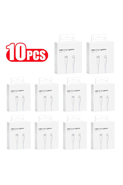 Choice كابل PD بطول 1.5 متر × 10 قطع، 10 قطع كابل شاحن سريع PD بقوة 20 وات له...