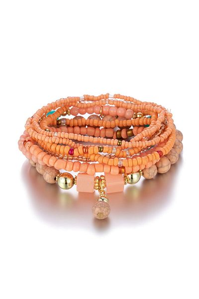 Choice 3 Bohemia Colorful Rice Beads Bracelet Set For Women Summer Handmade Beaded Chain Bangle Men Boho E.