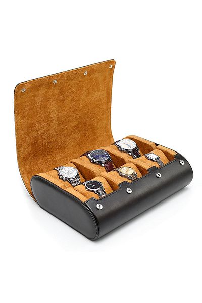 Choice Brown Watch Travel Case - for Men - for Women -Watch Roll Travel Case Organizer Display - Watch Case