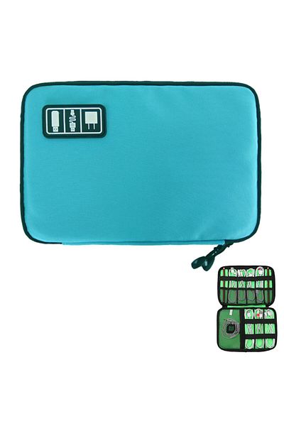 Choice TEC091 Blue Watchband Bag for Apple Watch Strap Box Case Travel Smart Watch Wriststrap Storage Bag B