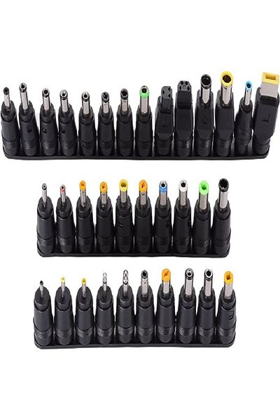 AOKIN 34pcs 34PCS Universal 5.5mmx2.1mm DC AC Power Adapter Tips Connector Kits for Lenovo Thinkpad Laptop