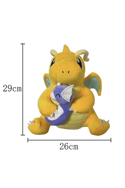 Choice Dragonite 29cm Pokemon Pikachu Plush Charizard Dragonite Holding Dratini Stuffed Doll Peluche Toys H