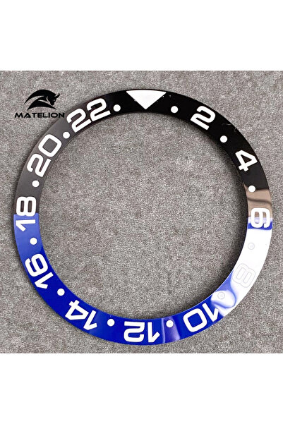 Choice ساعة MATELION سيراميكية سوداء زرقاء 38 مم مع حلقة إدخال إطار من سبائك ...