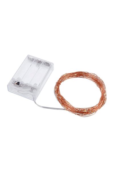 Bizzotto Instalație brad de Crăciun cu 80 de micro LED-uri, IP20, cupru, 8,20 m