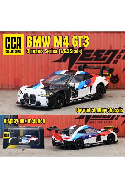 Choice4 سيارة لعبة BMW M4 GT3 سوداء بمقياس 1/64، طراز CCA MSZ 1:64، مركبة مصب...