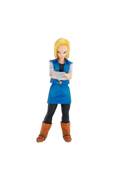 BANDAI Android 18 9.44in/24cm Anime Dragon Ball Z Figure Android 18 and Android 17 PVC Action Figures Colle