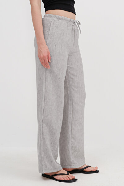 Addax Tie Wide Leg Trousers Pn16599-J12
