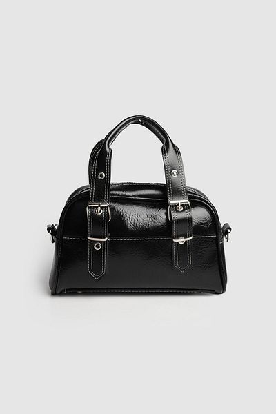 La La'Graccio Paris La'Graccio Paris Women's Solace Belt Detailed Strap Bag Black