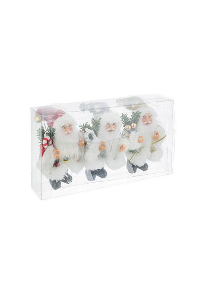Bizzotto Set 3 ornamente brad Santa 6x5x13 cm