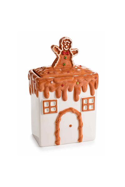 Decorer Christmas Jar Sweet Gingerbread House 12x21.5 cm