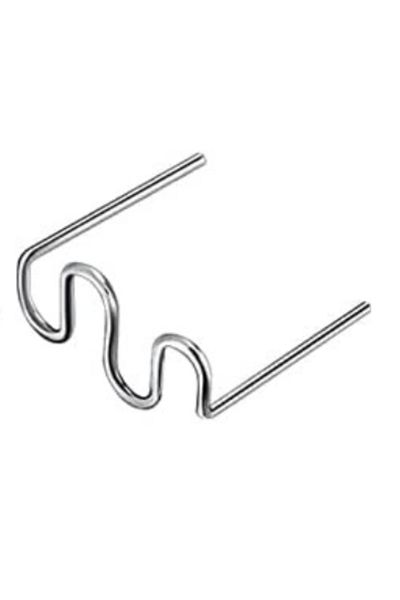BOEM Set of 500 Staples for Glue Gun, Repair and Plastic Welding, Model Type S Clamps, 0.8mm