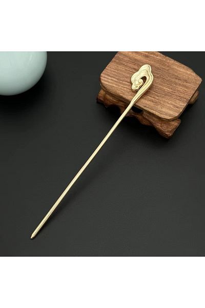 Choice Colour B 1pc Women's Elegant Hair Needle Chinese Style Auspicious Cloud Hair Stick Daily Party Wear