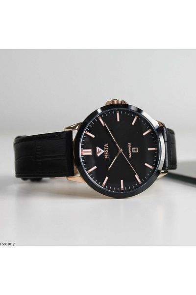 Fiesta Fs601012 Men's Wrist Watch with Leather Band