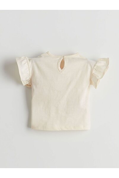 LC Waikiki Lcw Baby Applique Floral Baby Girl Blouse and Shorts 2-Pack