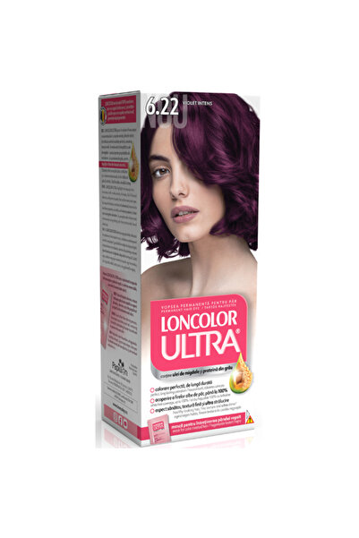 Loncolor Vopsea de par permanenta Loncolor Ultra 6.22 Violet Intens, 100 ml