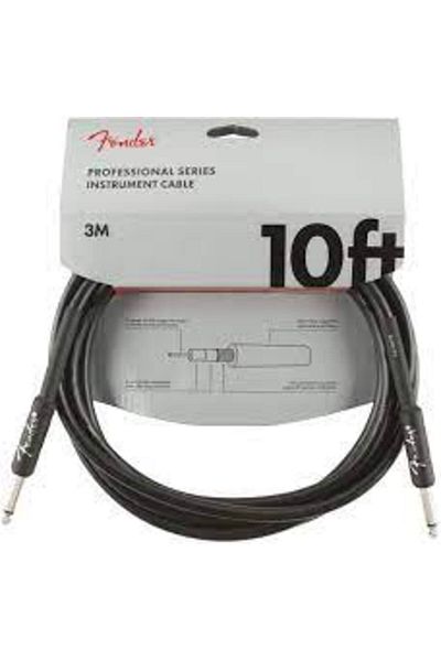FENDER Professional Instrument Cable Straight/Straight 10 Black Cable 3 Meters 0990820024