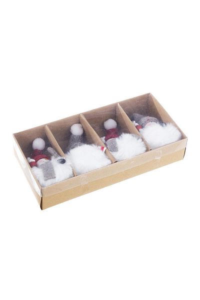 Bizzotto Set 4 ornamente Om de Zapada 23x11x5 cm