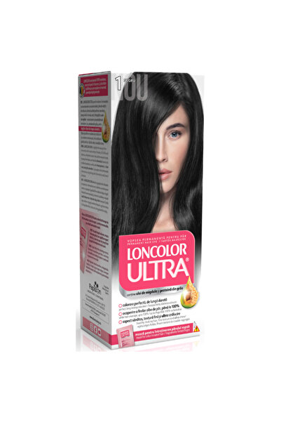 Loncolor Vopsea de par permanenta Loncolor Ultra 1 Negru, 100 ml
