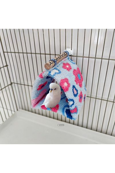 aliceshop Tent Bed Nest with Perches for Budgie Paradise Lovebird and Birds of All Sizes