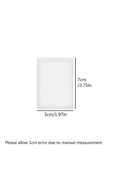 Choice 5x7cm500pcs Transparent Ziplock Bag, Sealed Department Store Bag, Small Jewelry Parts, Small Accesso