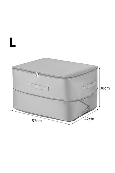 Choice 1pc Gray-L Compression Dustproof Organizer Storage Bag Large Capacity Moisture-proof Clothes Quilt M