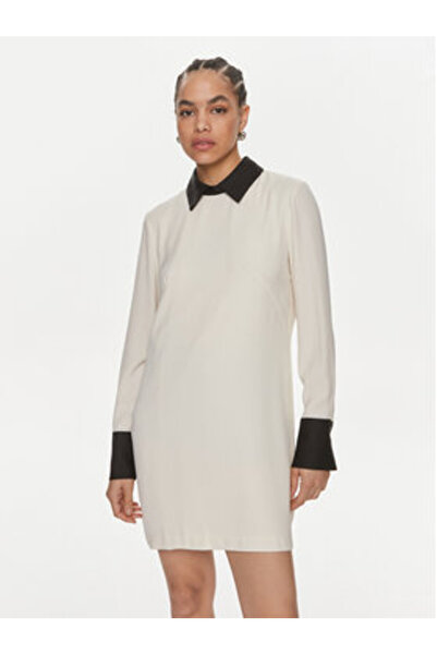 Vicolo Rochie casual pentru femei TB0156 Ecru