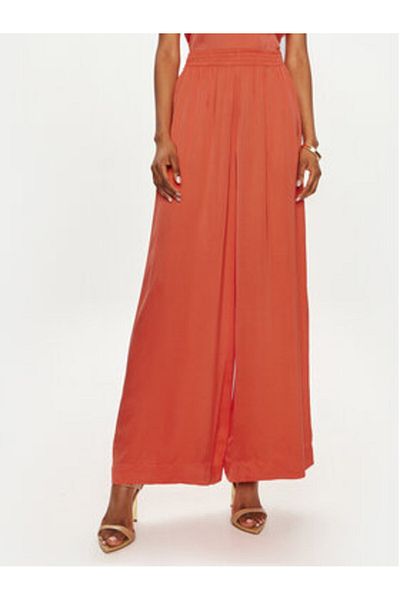 Vicolo Pantaloni din material textil pentru femei TB0034 portocalii