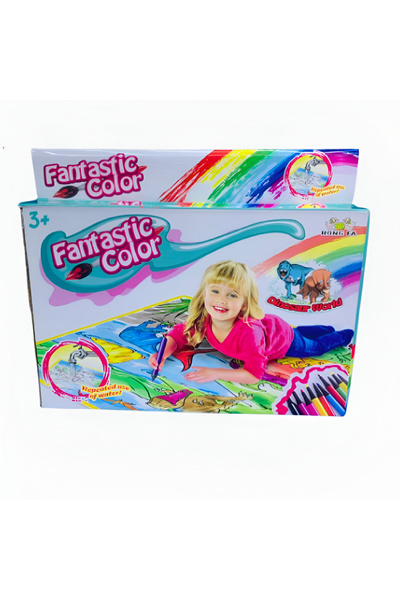 rexa مجموعة بساط تلوين قابل للغسل بألوان رائعة - بساط رسم قابل لإعادة الاستخد...