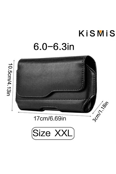 Choice مقاس A XXL (6.0-6.3 بوصة) جراب مشبك حزام عمودي من النايلون للهاتف المح...