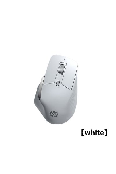HP White HP Professor1 Bluetooth Wireless Mouse Three-mode Connection Light Tone Flagship Sensor Seven-