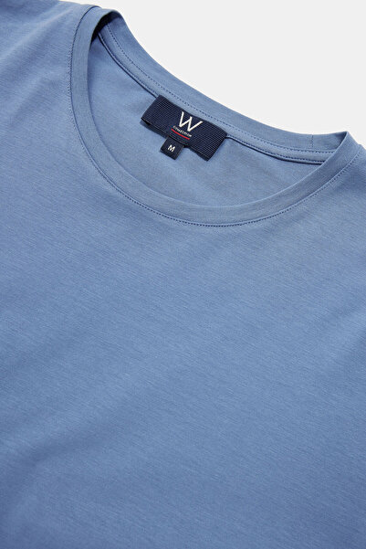 W Collection Blue Crew Neck T-Shirt