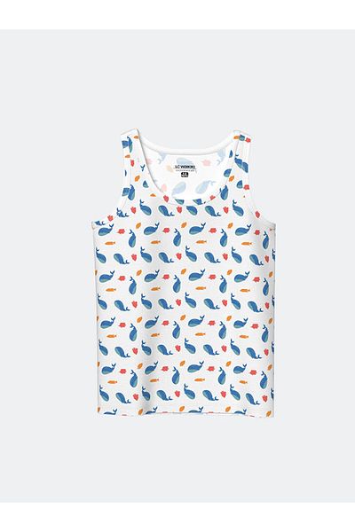 LC Waikiki New Season Crew Neck Printed Boys Undershirt 2-Piece - S5Fp04Z1
