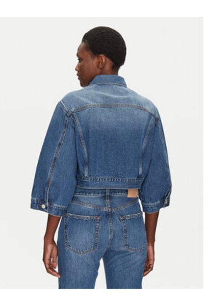 Vicolo Jachetă din denim pentru femei DD5216 bleumarin