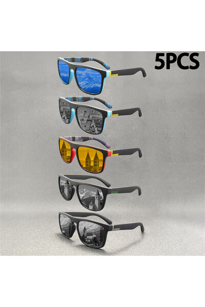 Choice 5PCS 5PCS Fashion Sunglasses Men Luxury Brand Designer Vintage Outdoor...